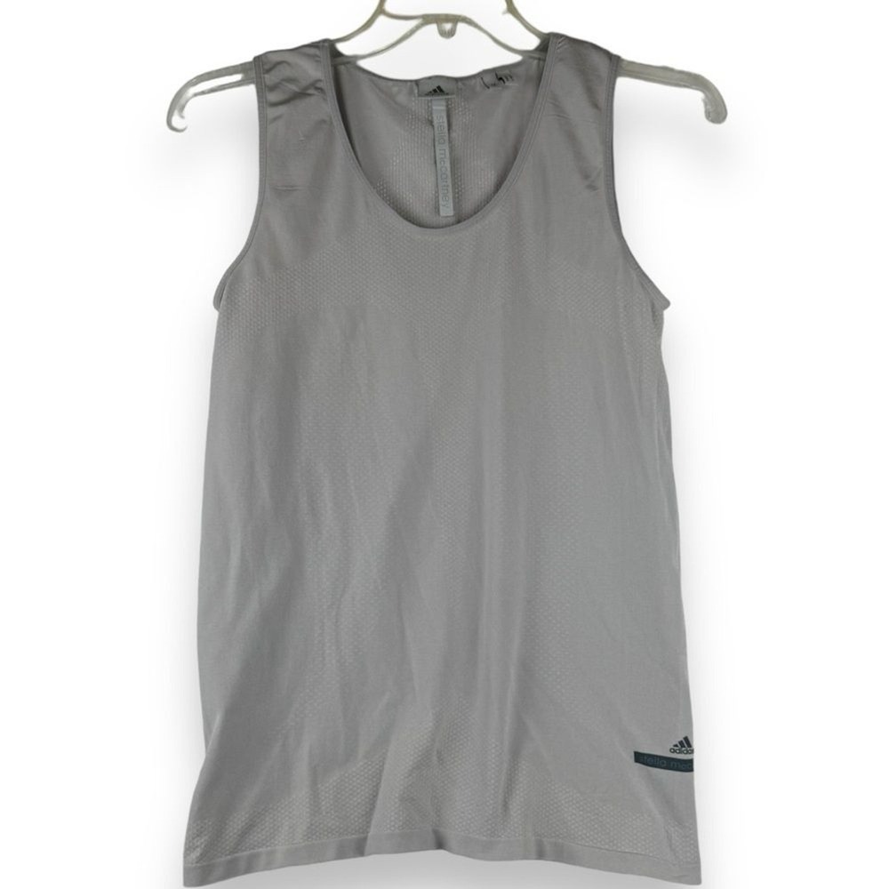 Stella McCartney Adidas Tank Top Womens Size Medium Gray Sporty Gym Performance